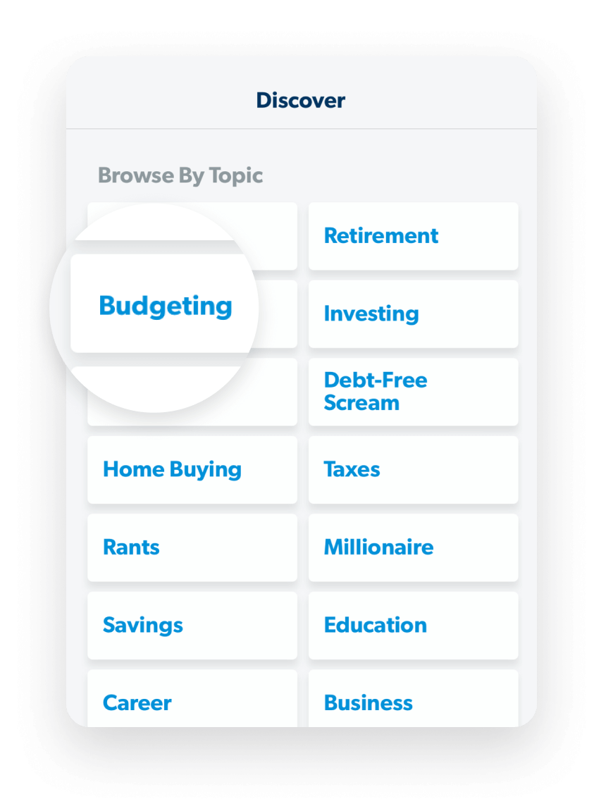 Image of topics in the Ramsey Network App