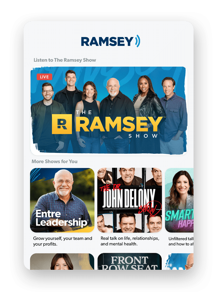 Ramsey Network Shows on the Ramsey Network App